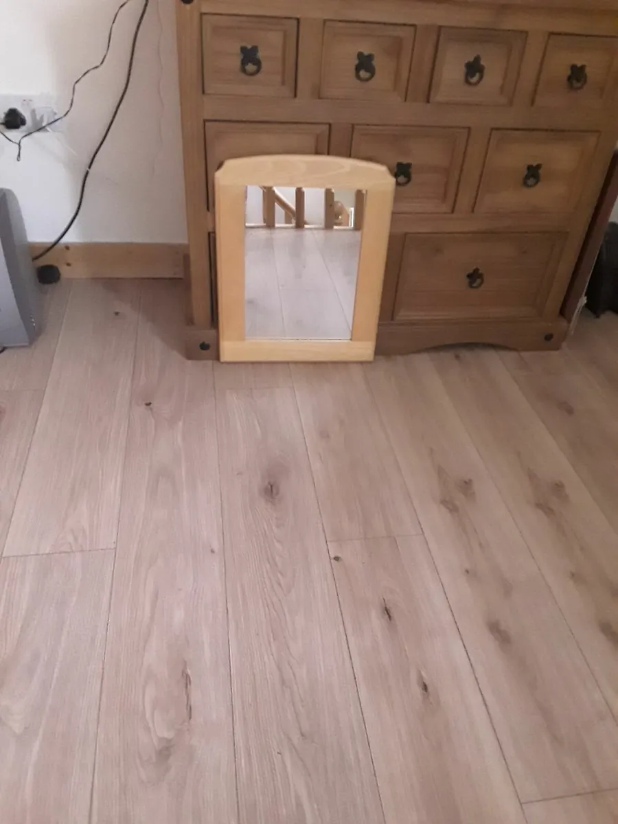 New small pine frame bathroom mirror - Image 4