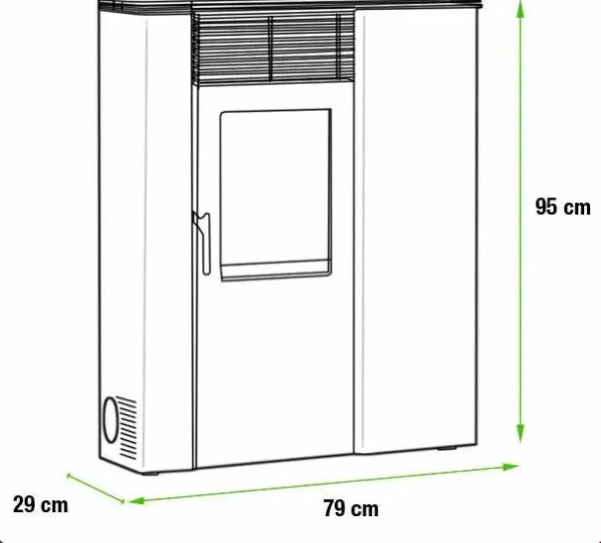 7kw Innofire Quick pellet stove - Image 2