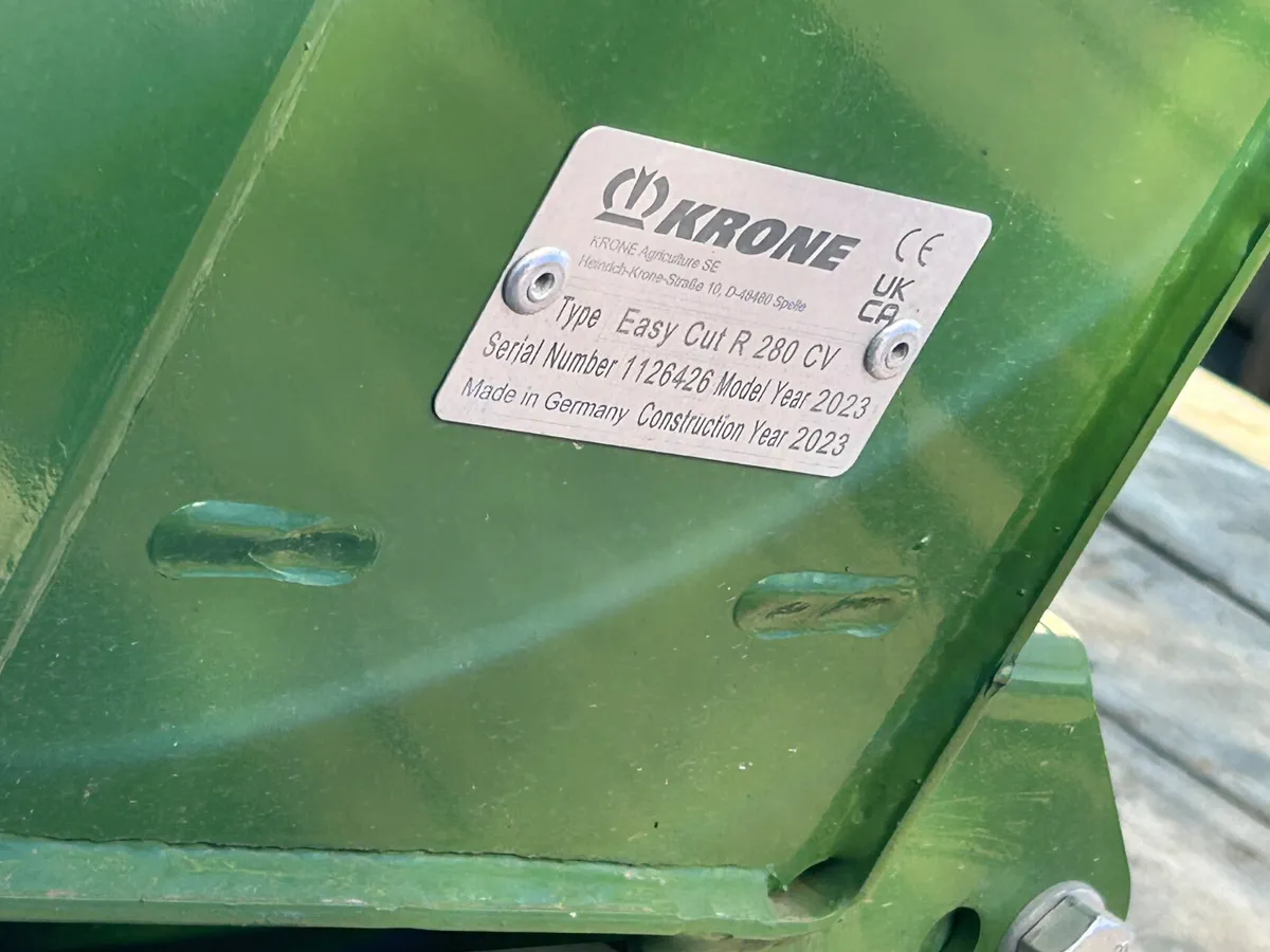 New Krone mower R280CV - Image 3