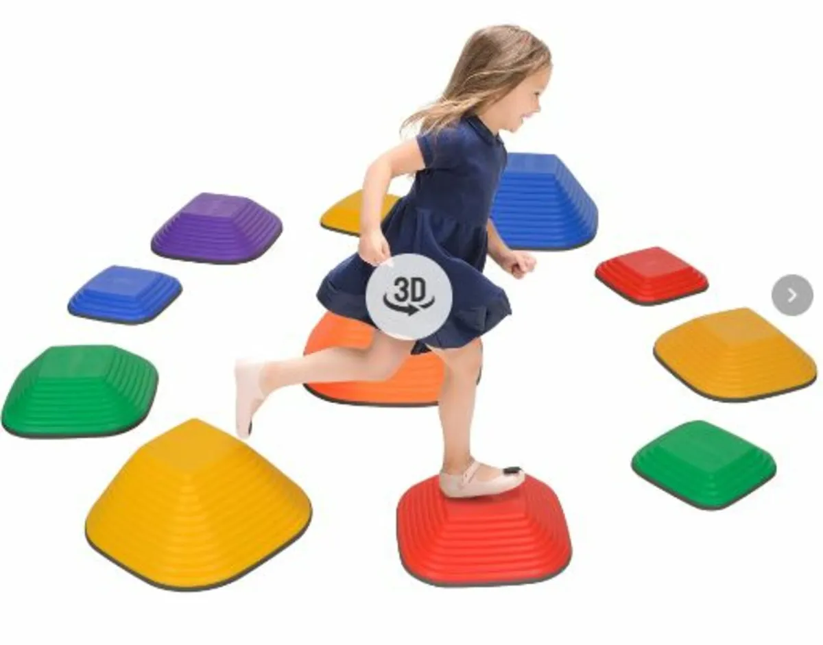 Balance Stepping Stones for Kids, 11PCs Non-Slip - Image 1