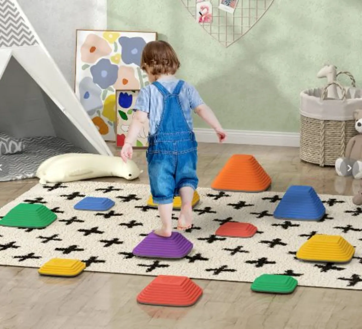 Balance Stepping Stones for Kids, 11PCs Non-Slip - Image 2