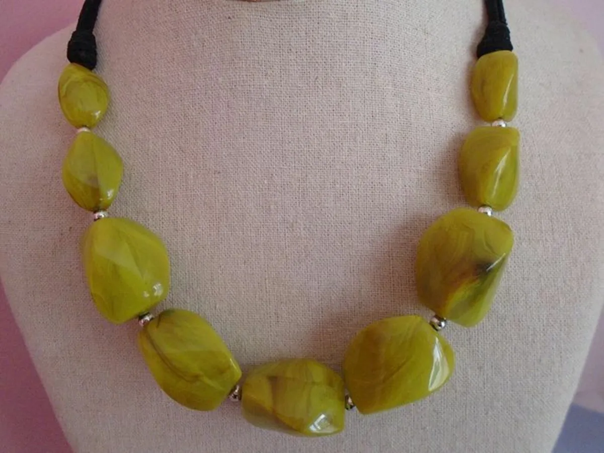 Necklace,jewellery,Green necklace - Image 2
