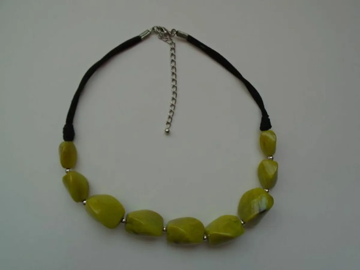 Necklace,jewellery,Green necklace - Image 3