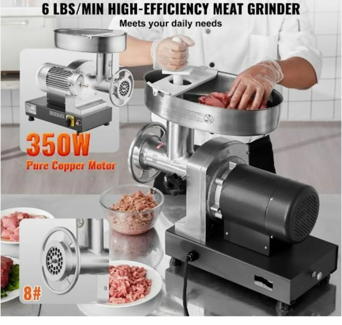 Commercial Electric Meat Grinder 6 - Image 2