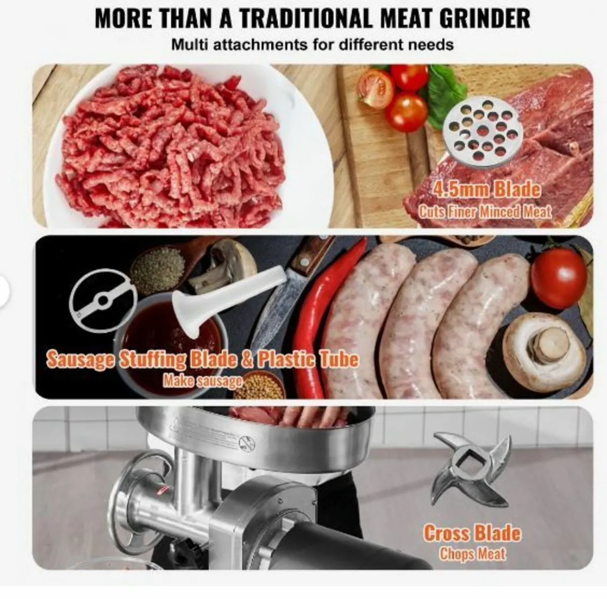 Commercial Electric Meat Grinder 6 - Image 3