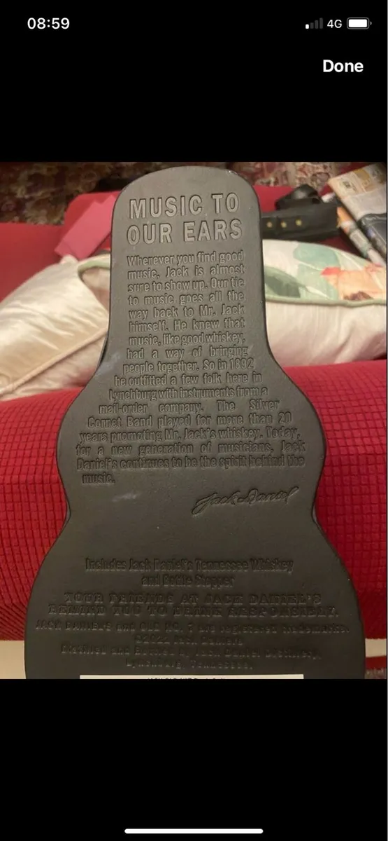 Rare Jack Daniel’s Guitar Bottle Holder - Image 4