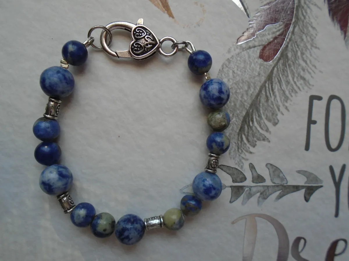 Handmade bracelet,Sodalite bracelet.Jewellery - Image 1