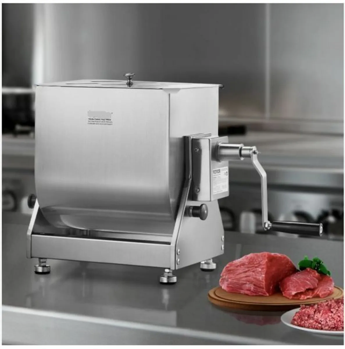 Manual Meat Mixer 80L Tilt Tank Mixing - Image 4
