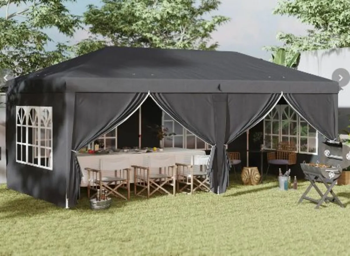 Height Adjustable Party Tent with Storage Bag - Image 2