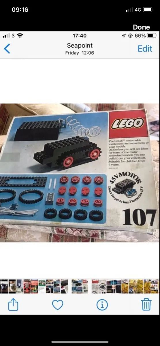 Vintage Lego 107 (1975)- Reversible Motor - Image 1
