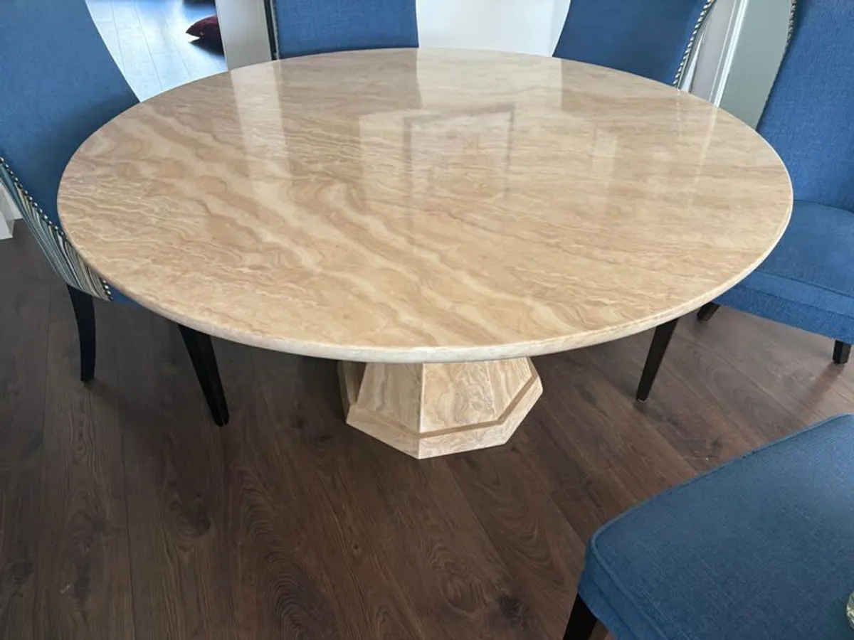 Round Marble Dining Table
