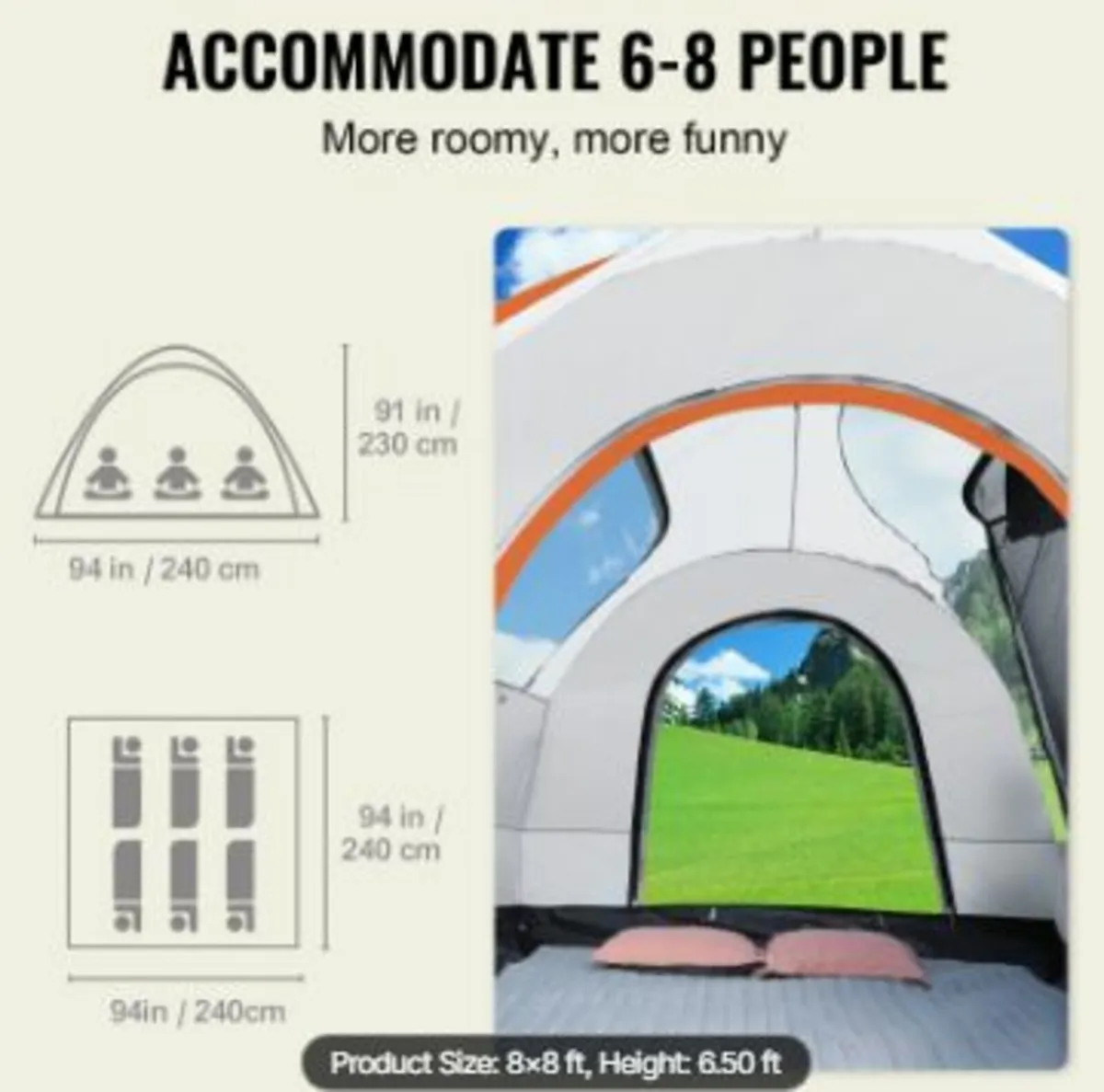 SUV Camping Tent, 8'-8' SUV Tent Attachment - Image 4