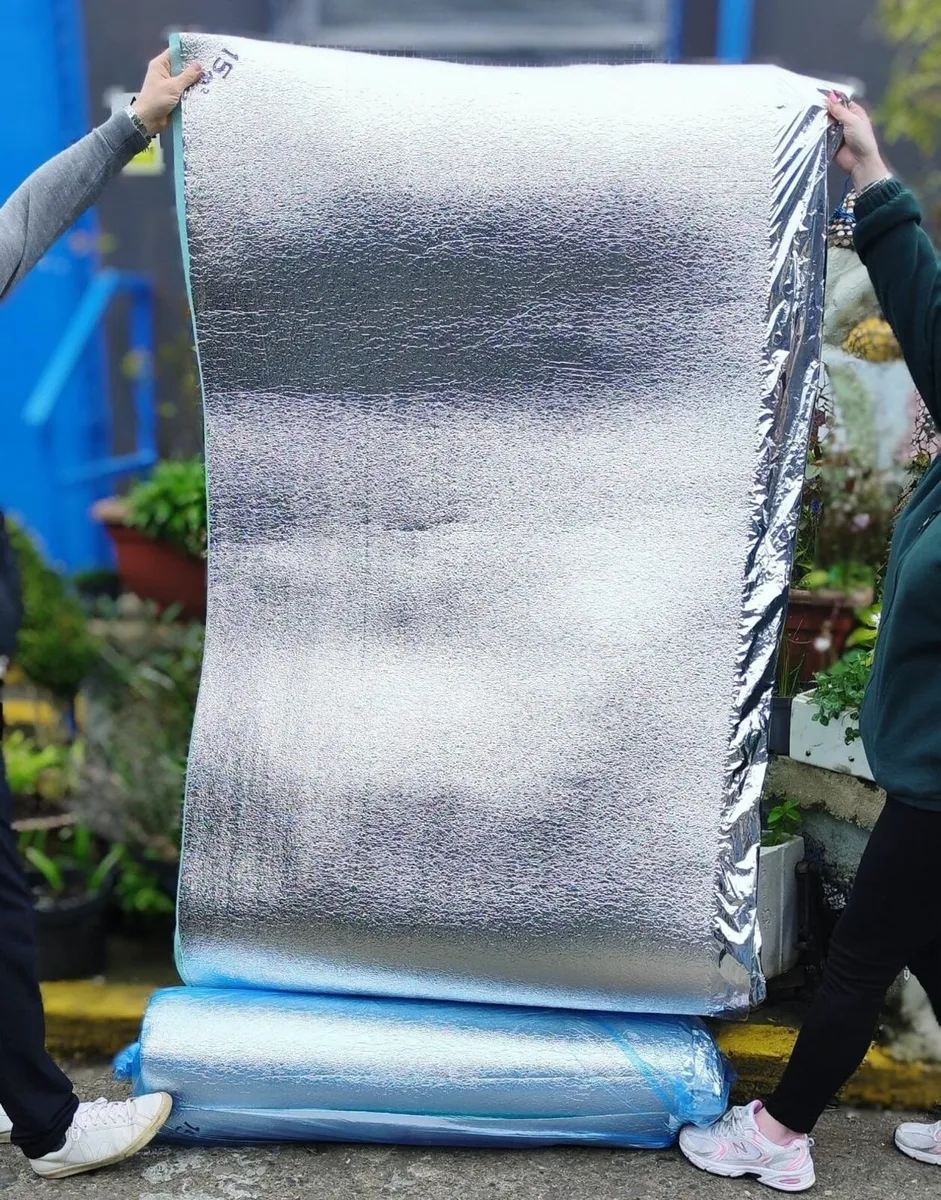 Foam Rolls With Silver Foil Lining
