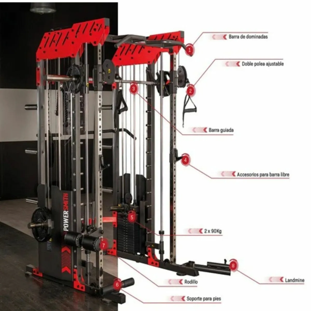 Bh Fitness Monster Rack System-2 x 90kg Stacks - Image 2