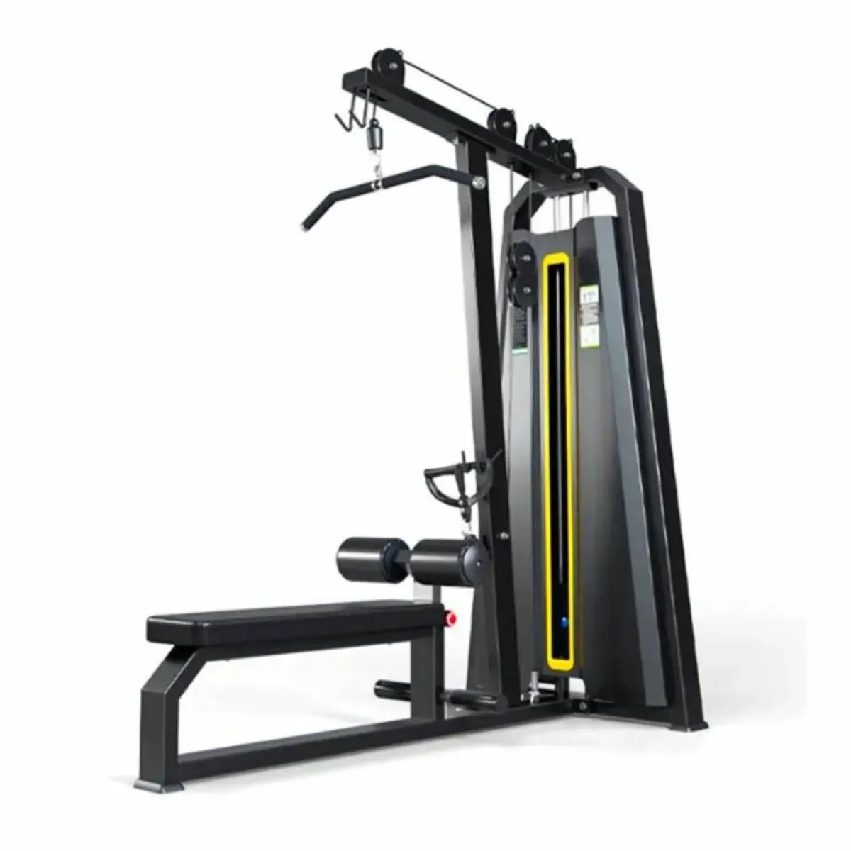 Lat Pull Machine with Mid Row-90kg Weight Stack