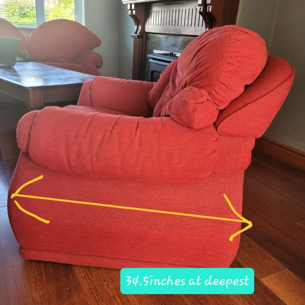 Armchair & Pouffe - Image 4
