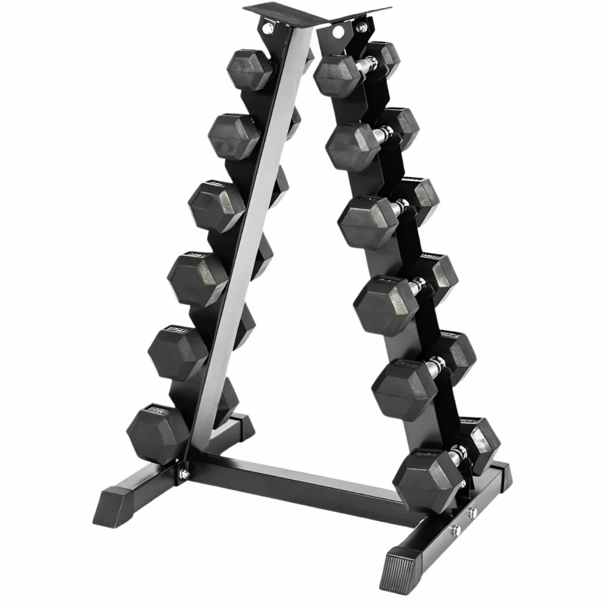 5kg to 17.5kg Hex Dumbbell Set-Free delivery