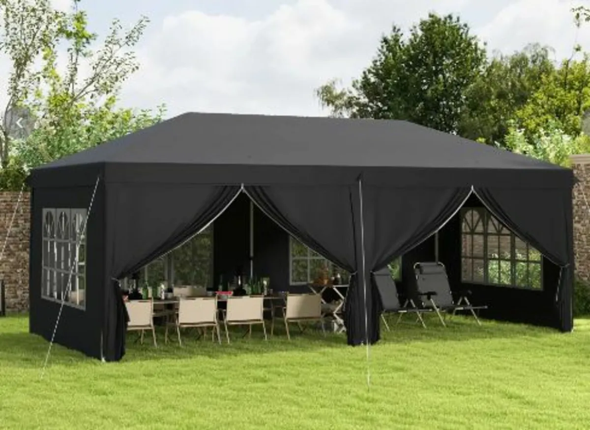 Height Adjustable Party Tent with Storage Bag - Image 1