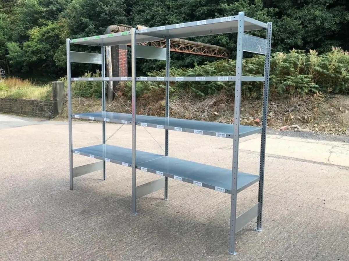 Used Galvanised Shelving Racking - Image 1