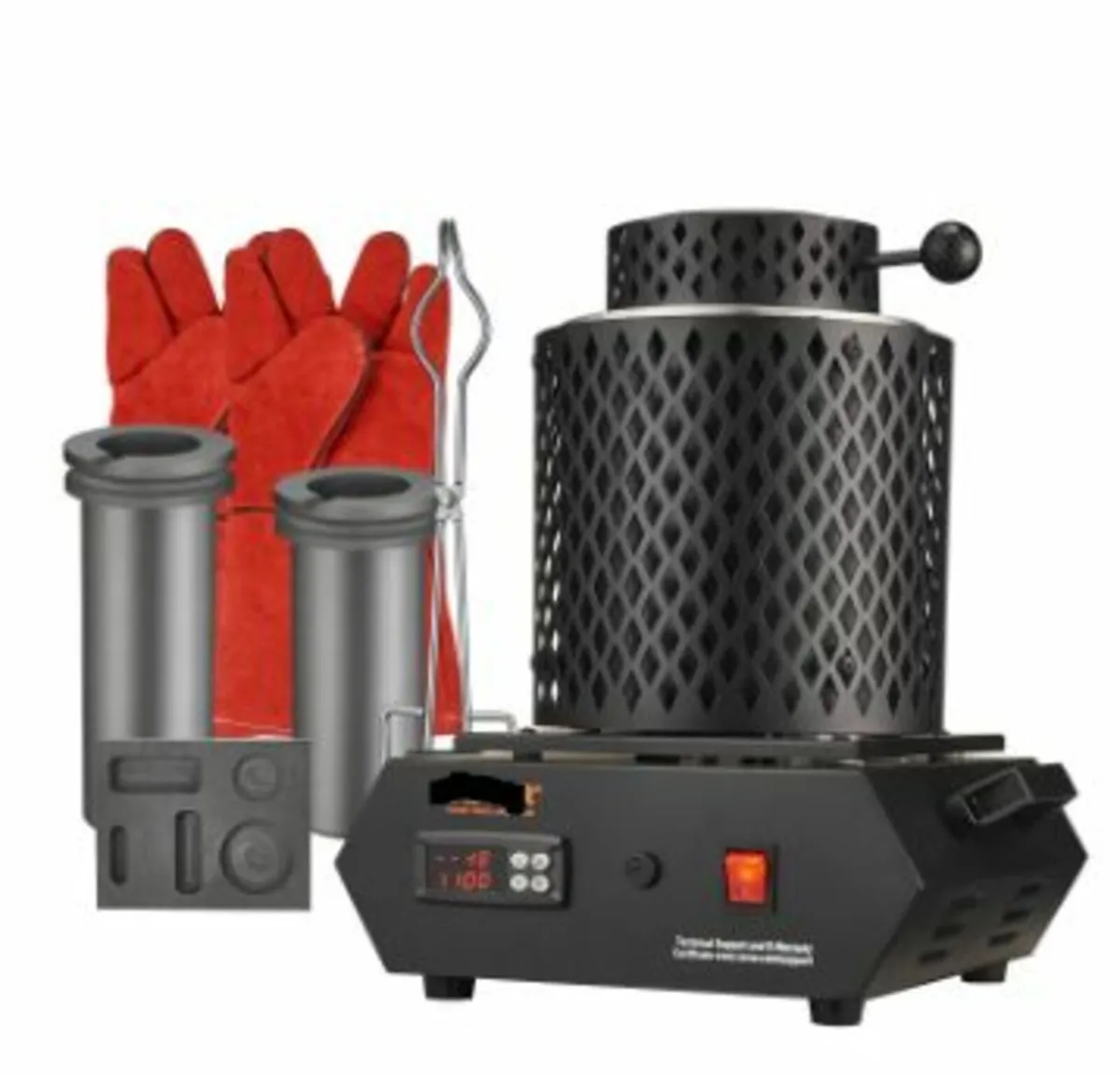 Gold Melting Furnace, 1350W Electric Digital Smelt - Image 1
