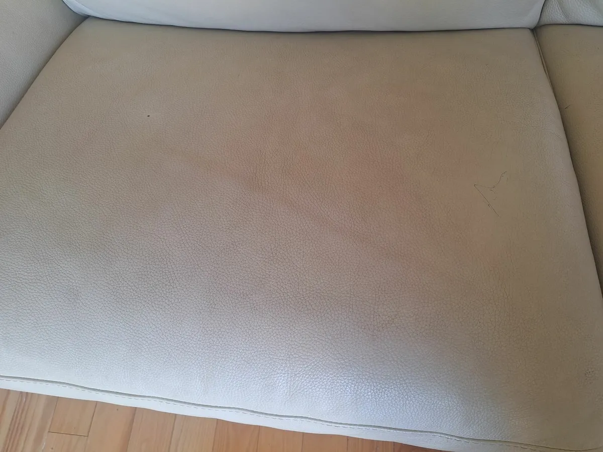 Cream three and two seater - Image 2