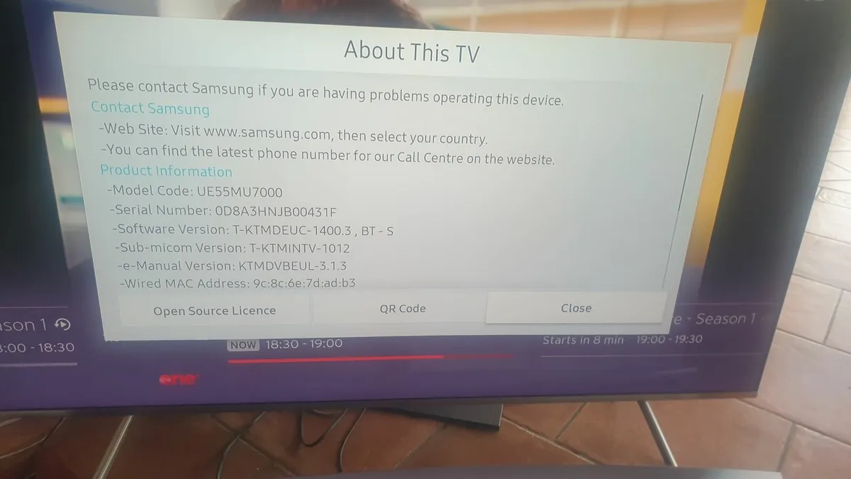 Samsung 55in TV - Image 4