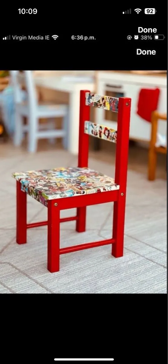 Beano decoupage table chairs - Image 3