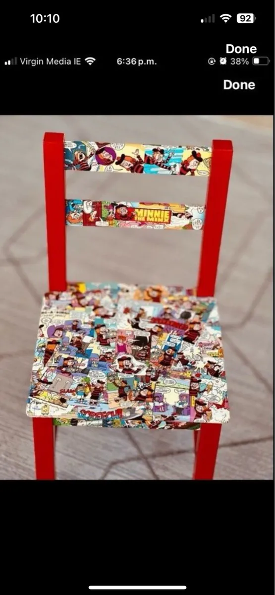 Beano decoupage table chairs - Image 4