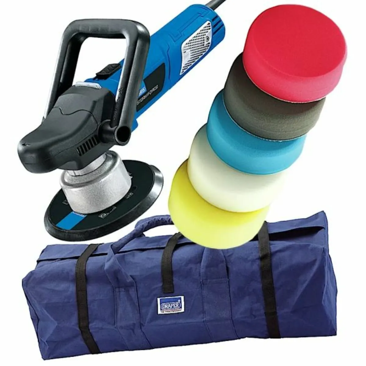 Draper Storm Force 150mm Dual Action Polisher Kit - Image 1