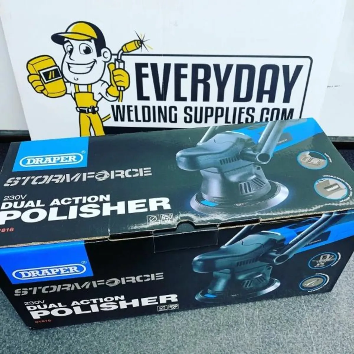 Draper Storm Force 150mm Dual Action Polisher Kit - Image 2