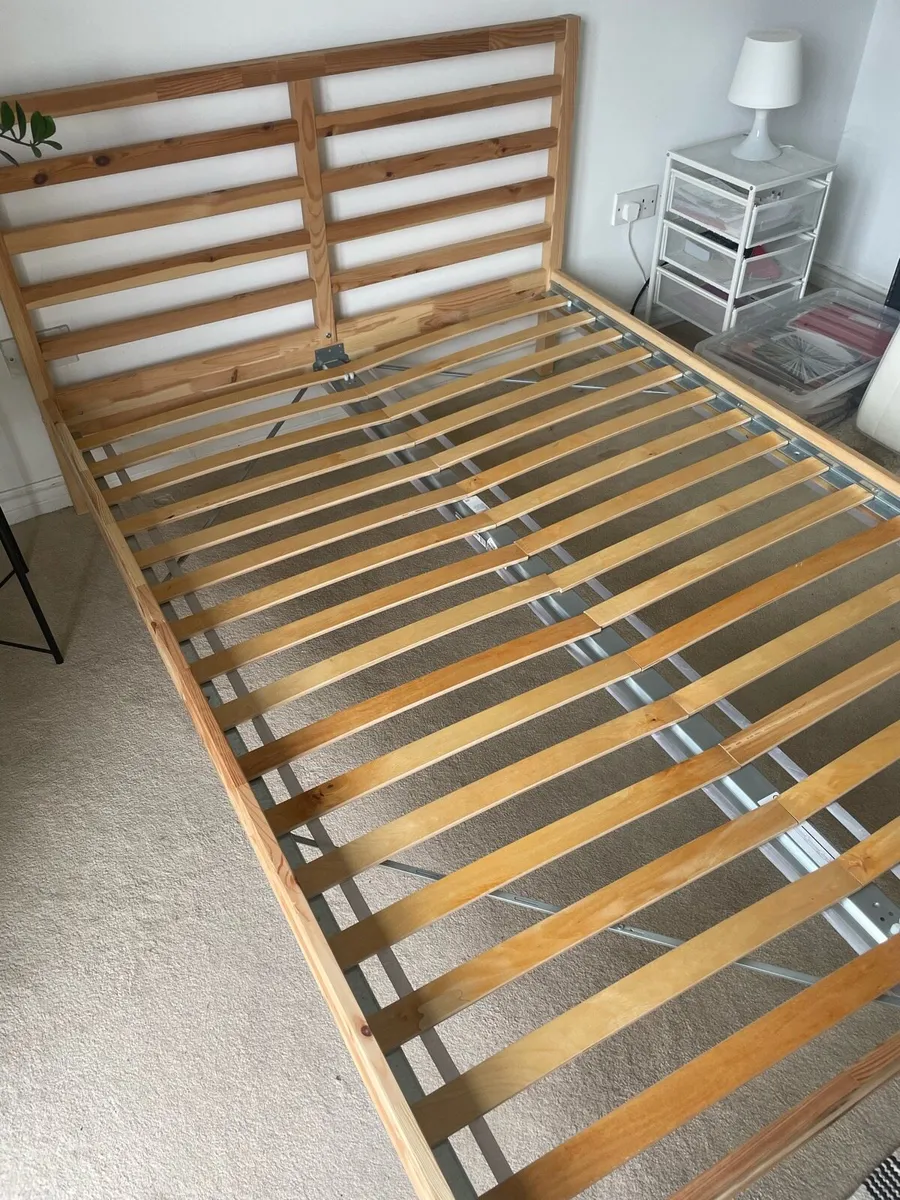 Double size bed IKEA plus mattress - Image 1