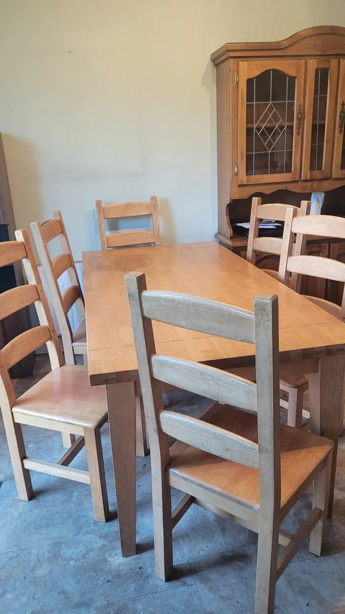 Dining set table + 6 chairs - Image 1
