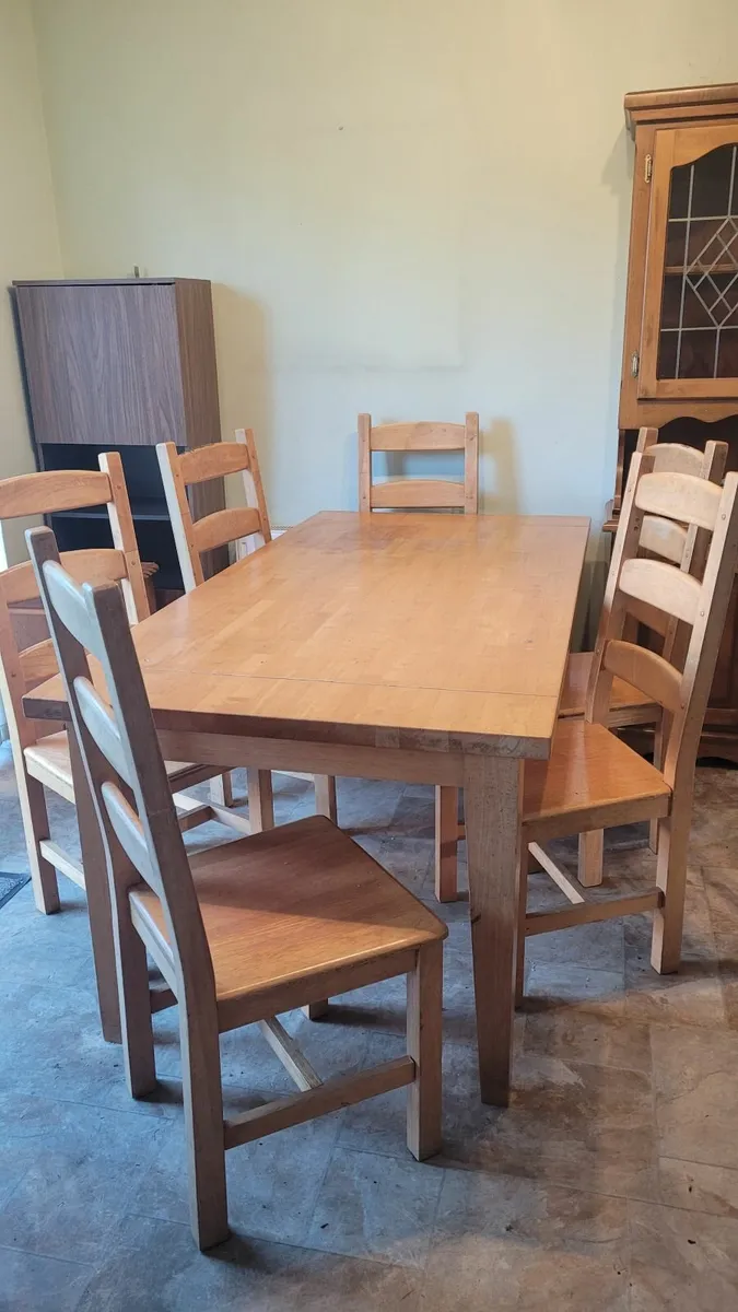 Dining set table + 6 chairs - Image 2