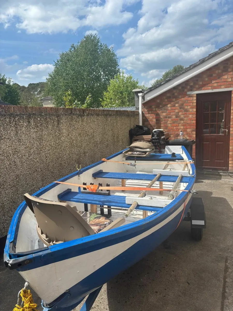 13ft Fishing Boat with 5HP Mercury Engine & Traile - Image 1