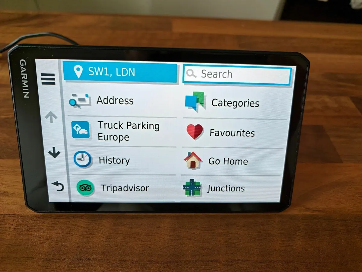 Garmin LGV700 HGV sat nav - Eircodes - Europe map - Image 1