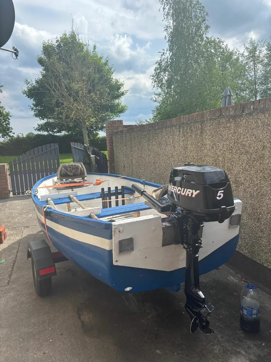 13ft Fishing Boat with 5HP Mercury Engine & Traile - Image 3