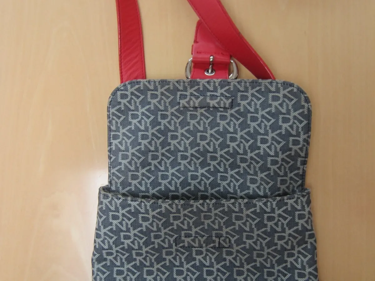 DKNY Red / Navy Handbag - Image 2