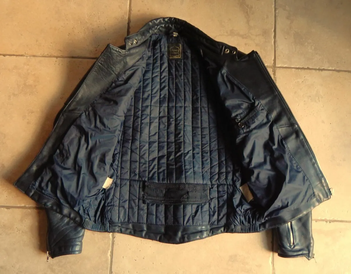 MQP Vintage Leather Motorcycle Jacket - Image 3