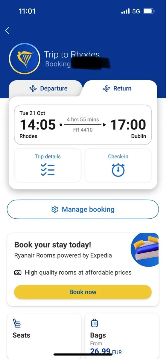 Flights to Rhodes x2 inc Priority, Seats, Baggage - Image 2