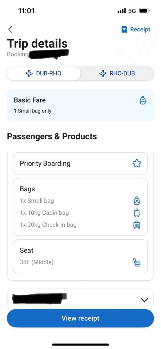 Flights to Rhodes x2 inc Priority, Seats, Baggage - Image 3