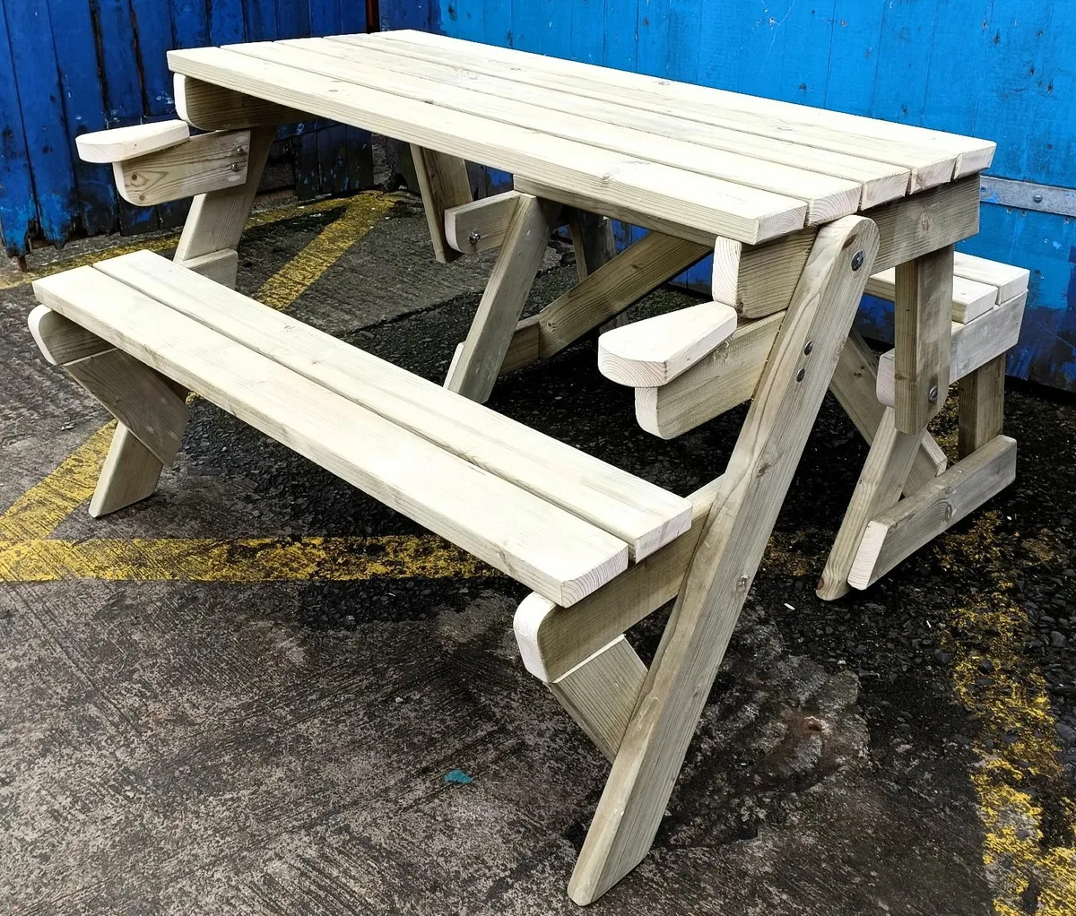 Convertible Garden Bench - Picnic Table - Image 1