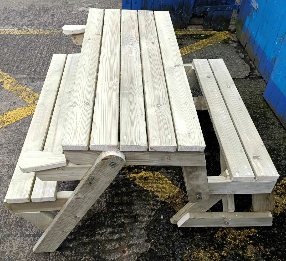 Convertible Garden Bench - Picnic Table - Image 4