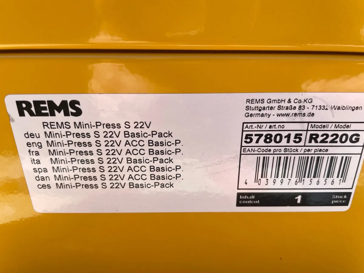 REMs mini press - Image 1
