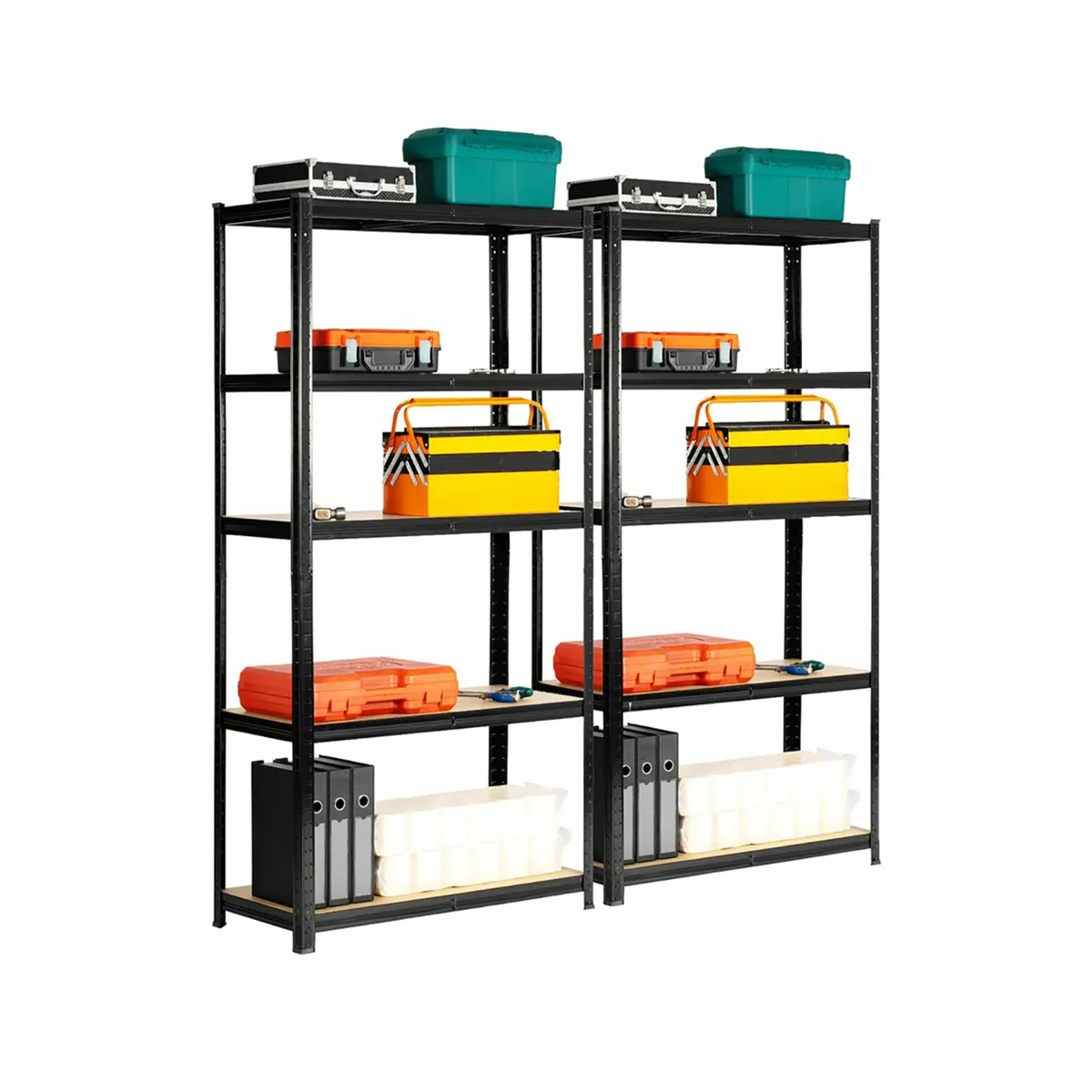 Budget Garage Shelving | 2 Bay Black - Image 4