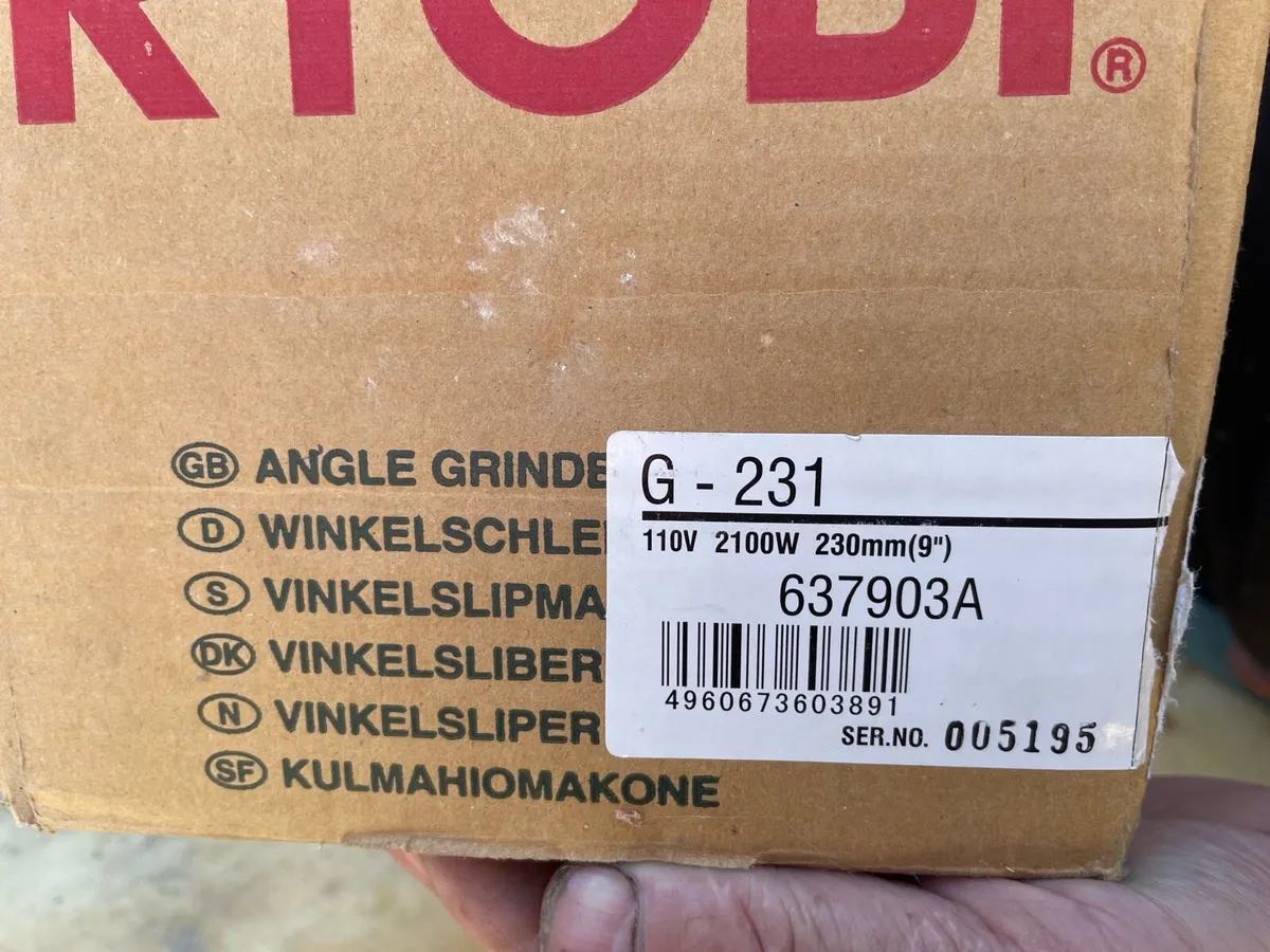 Ryobi 9” inch grinder - Image 4
