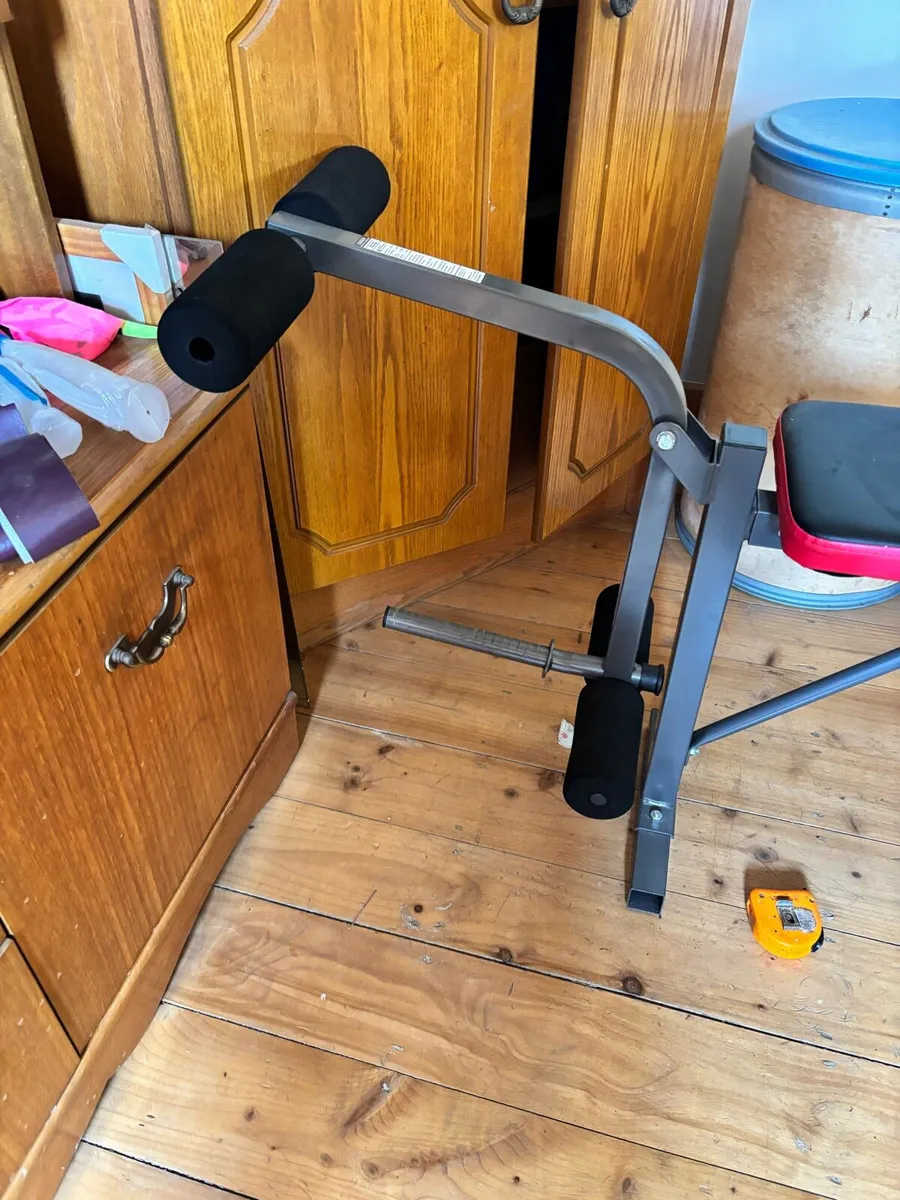 Bench, Barbell and Attachments - Image 2