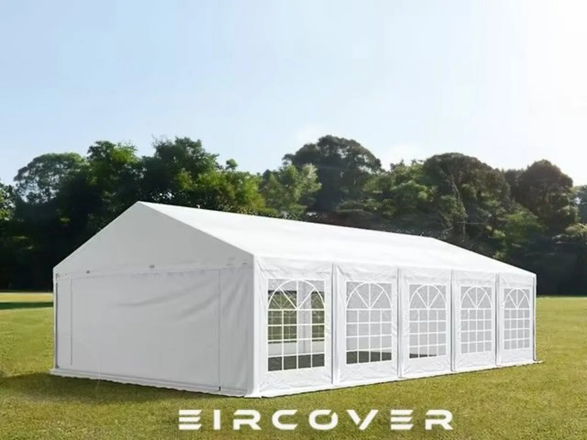 Marquee 4m x 10m PE cover (13' -33') Free Delivery - Image 1