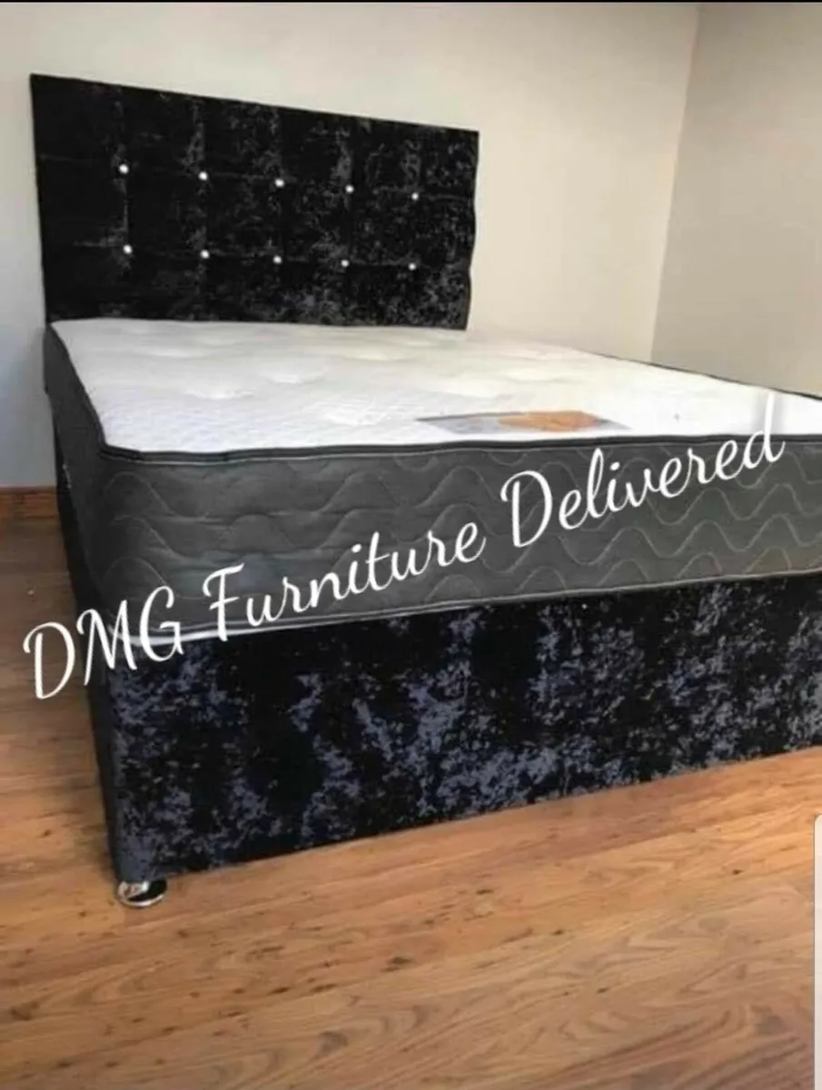 New Divan Beds With Mattresses And Headboard - Image 1