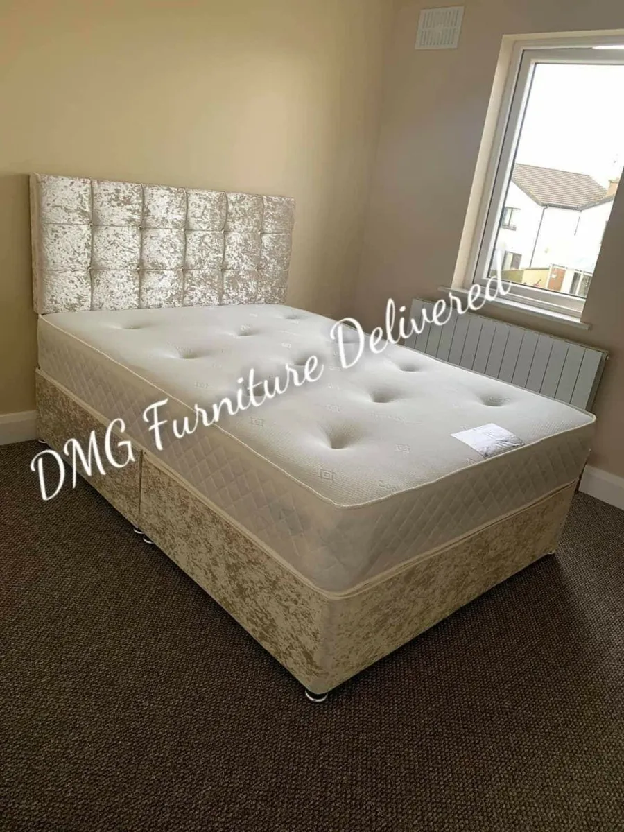 New Divan Beds With Mattresses And Headboard - Image 1