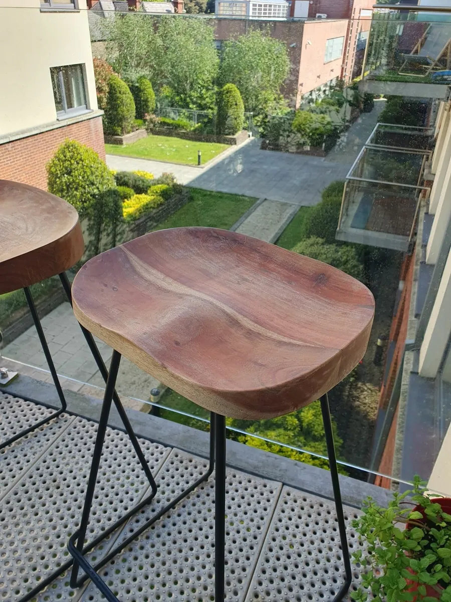 Set of 2 bar stools - Image 2